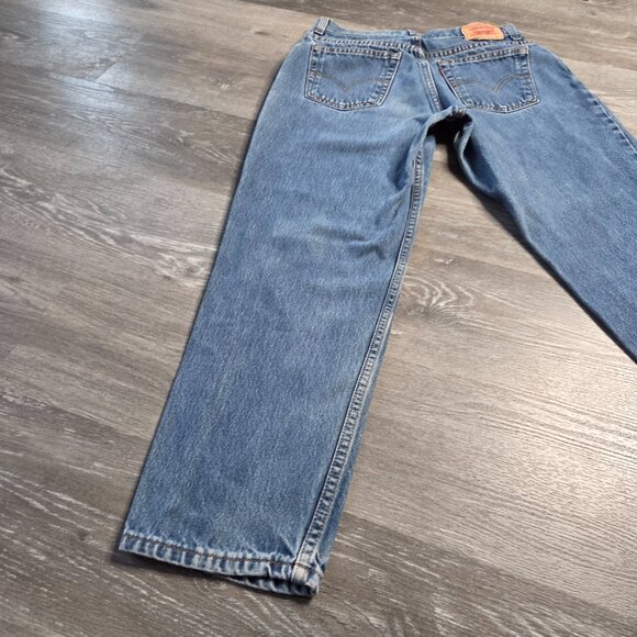Women’s Levi’s 550 Classic Relaxed Tapered Jeans – Size 12 Short - Picture 4 of 9